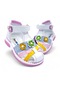 Beebron Ortopedik Kız Bebek Sandaleti Buket Serisi Bkt2409 Beyaz Pembe Sarı