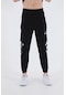 Maraton Sportswear Regular Erkek Lastik Paça Siyah-beyaz Pantolon 20588-siyah-beyaz