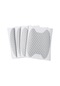 4 Adet/takım Araba Kapı Etiket Karbon Fiber Çizilmelere Dayanıklı Kapak 4pc Silver Diğer