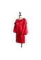 Ikkb Moda Bol Puf Kol Büyük Beden Elbise Kırmızı