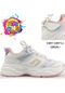 Cool Birian Bağcık Görünümlü Cırt Cırtlı Sneaker Ortopedik Çocuk Spor Ayakkabı Gümüş
