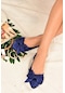 Fox Shoes Lacivert Kumaş Kadın Babet H726809004 Lacivert