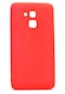 Tecno - Huawei Honor Gt3 - Kılıf Mat Renkli Esnek Premier Silikon Kapak - Kırmızı