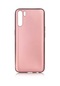 Mutcase - Oppo Uyumlu A91 - Kılıf Mat Renkli Esnek Premier Silikon Kapak - Rose Gold
