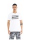 Tommy Life Beyaz Yazı Desen Baskılı Standart Kalıp O Yaka Erkek T-shirt - 88172 Beyaz