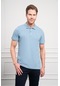 Erkek Mavi Basic Polo Yaka Dynamic Fit T-shirt 25yc018003300 Mavi Mavi