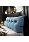 Mavi Başlık Yastık Üçgen Yastık Arkalığı Dekoratif Yastıklar Yatak İçin 180 50 20cm