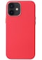 Tecno - İphone Uyumlu İphone 12 Mini - Kılıf Kablosuz Şarj Destekli Leathersafe Magsafe Kapak - Kırmızı