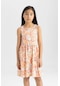 Defacto Kız Çocuk Desenli Kolsuz Elbise B4338a824smyl122