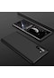 Noktaks - Samsung Galaxy Uyumlu Note 10 - Kılıf 3 Parçalı Parmak İzi Yapmayan Sert Ays Kapak - Siyah