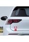 Kızgın Erkek Panda Sticker - Araba Sticker - 10cmx15cm - Kırmızı