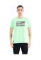 Tommy Life Neon Yeşil Yazı Desen Baskılı Standart Kalıp O Yaka Erkek T-shirt - 88172 Neon Yeşil