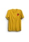 Çilek Meyve Baskılı Unisex T-shirt SARI