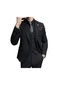 Ikkb Sonbahar Slim Fit Erkek 3 Parçalı Takım Elbise - Siyah