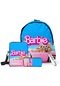 Harborstore Barbie Temalı Öğrenci Okul Çantası Üçlü Set - Mavi - Wr0530206