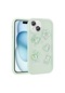 Noktaks - iPhone Uyumlu 14 Plus - Kılıf Kabartma Figürlü Parlak Toys Silikon Kapak - Açık Yeşil