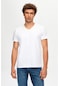 Twn 0Ec148551755M Slim Fit Düz Örgü Erkek T-Shirt Beyaz