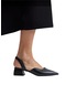 Kadın Kısa Topuklu Ayakkabı 4 Cm Siyah-siyah