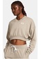 Kadın Ua Rival Terry Oversized Crop Crew Uzun Kollu 1382738-204