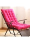 Jms Gül Kırmızısı Uzun Recliner Sandalye Minderi Koltuk Minderi Bahçe Şezlong Mat 125 48 8cm
