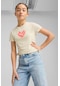 Puma Flamıng Love Knotted Tee Bej Kız Çocuk Kısa Kol T-shirt 000000000102230811 Bej