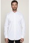 Tudors Modern Fit %100 Pamuk Armürlü Premium Erkek Beyaz Gömlek-27577-beyaz
