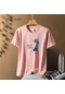 Yeşil Twınflames Kadın Büyük Boy Pamuk Tees Kawaii Elbise Yaz Yeni Alfabe Kız Baskılı T Shirt Yumuşak Rahat Kadın Jumper Üst Yeşil