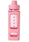 Su Bardağı Kadın Yaz Yüksek Kapasiteli Plastik Spor Taşıma Fincan Yüksek Güzellik Sevimli Kız Kalp Ile Mezun Saman Fincan-Pink-900Ml Adlı