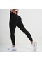 Kadınlar İçin Fitness Spor Salonu Taytları Kadınlar Yüksek Bel Spor Pantolon Yoga Şort Push Up Spor Siyah