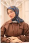 Silk Home Soft Eşarp 73074-29 Antrasit, Lila, Mavi, Taba, Gri