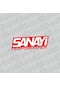 Sanayi Performance Sticker Kırmızı Beyaz