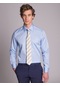 Dufy Mavi Erkek Regular Fit Klasik Yaka Uzun Kol Gömlek - 35827
