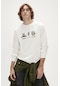 Bad Bear Play Hard Crewneck Off-white Beyaz Baskılı Erkek Sweatshirt-beyaz Beyaz
