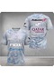 Snapbuy Unisex Yazlık Spor Tişört - Padel Tenis İçin Şık, Gevşek Kesim, Hızlı Kuruyan Gri