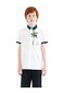 Tommy Life Beyaz Baskılı Cep Detaylı Standart Kalıp Polo Yaka Erkek Çocuk T-shirt - 11144 Beyaz