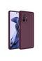 Noktaks - Xiaomi Uyumlu Xiaomi Mi 11t 5g - Kılıf İçi Kadife Koruyucu Mara Lansman Kapak - Koyu Mor