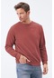 Yaban Gülü Basic O Yaka Rahat Form Erkek Sweatshirt - 88053 Gül