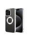 Mutcase - İphone Uyumlu İphone 15 Pro - Kılıf Kamera Korumalı Tatlı Sert Omega Kapak - Gümüş