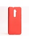 Noktaks - Oppo Uyumlu Oppo Reno 10x Zoom - Kılıf Mat Renkli Esnek Premier Silikon Kapak - Kırmızı