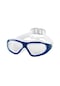 J8150 Göz Koruması Düz Işık Yetişkin Su Geçirmez Buğu Önleyici Büyük Çerçeve Yüzme Gözlükleri Kulak Tıkaçları İle Şeffaf Mavi