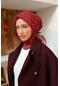 Silk Home Soft Eşarp 73073-09 Füme, Kırmızı, Parlak Turuncu, Pembe