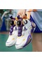 Snapbuy Erkek Ayakkabıları Gençlik Basketbol Profesyonel Pratik Öğrenci Ayakkabıları Erkek Büyük Çocuk Dönen Düğme Spor Ayakkabıları Açık Mor