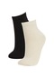 Defacto Kadın 2li Pamuklu Uzun Çorap B2488axnsgd1