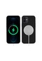 Noktaks - iPhone Uyumlu 12 Mini - Kılıf Kablosuz Şarj Destekli Silksafe Magsafe Kapak - Siyah