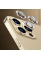 iPhone Uyumlu 11 Pro Max Cl-07 Lens Koruma Taşlı Parlak Renkli Kamera Koruyucu Cl-08 - Gold