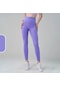 2024 Yeni 35 Renkler Yoga Pantolon, Yüksek Bel Dikişsiz Tayt, Tayt Spor Kadın Deep Purple New S Mor