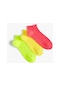 Koton 3'lü Basic Çorap Seti Çok Renkli Pembe 4skg80013aa