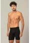 Erdem Erkek Pamuk Elastan Uzun Boxer 1416 - 6 Adet Siyah