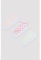 Penti Neon Dotted Beyaz 3lü Patik Çorap Phbe0auc24ıy-byz