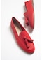 F04 Kırmızı Cilt Hakiki Deri Ayakkabı